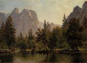 Albert Bierstadt Cathedral Rocks, Yosemite Valley oil on canvas